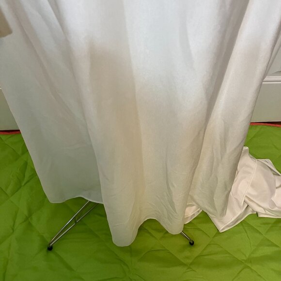 Vintage NWT Barbara Bridals White Floral Embroidered Sweep Wedding Dress Sz 8 - Picture 12 of 15